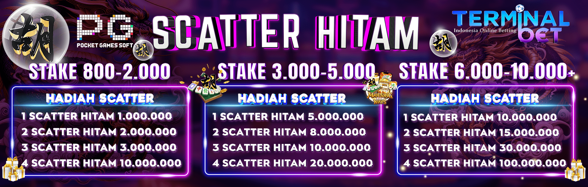 PROMO SCATTER HITAM